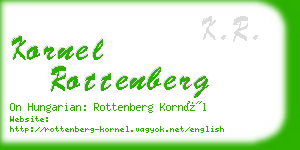 kornel rottenberg business card